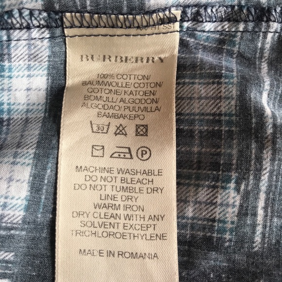 Burberry Brit blouse blue/black button up blouse - Picture 8 of 8